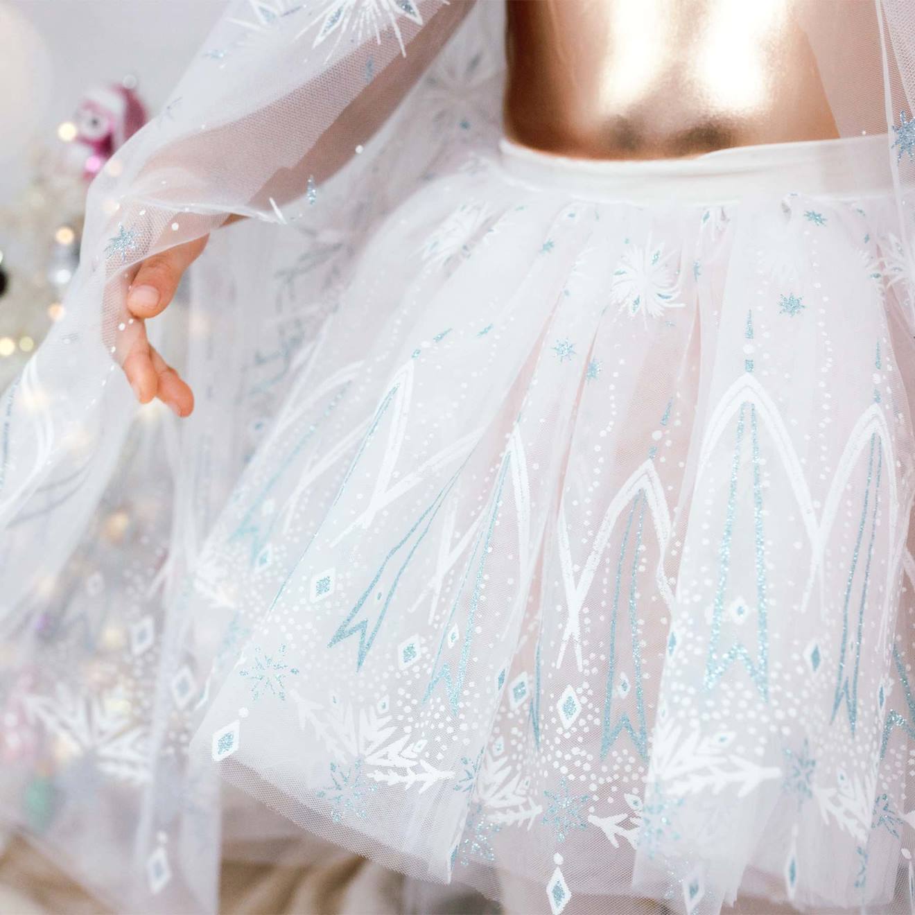 Déguisement Enfant Jupe Tutu Reine De Glace Blanc