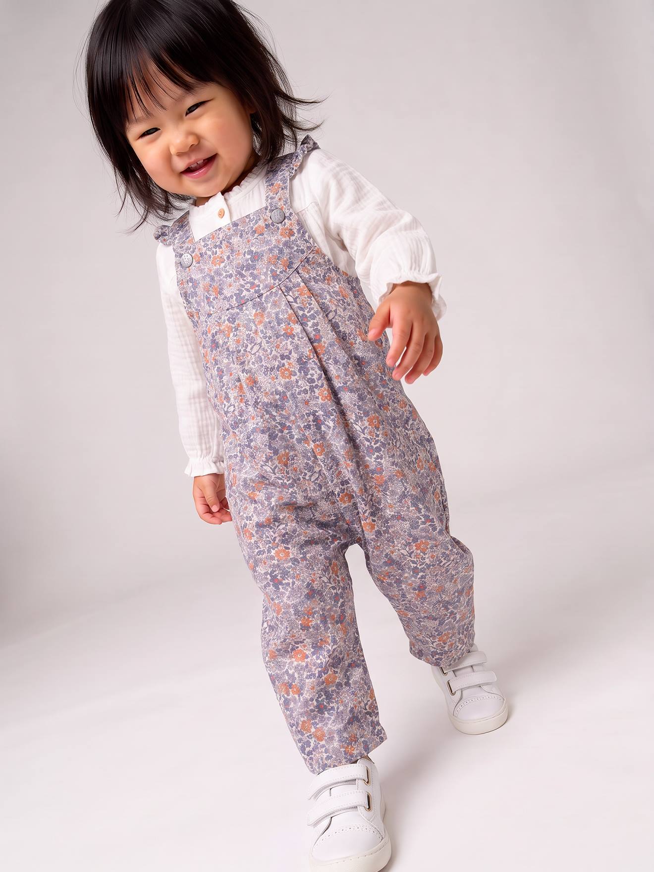 Salopette bébé fille bleu