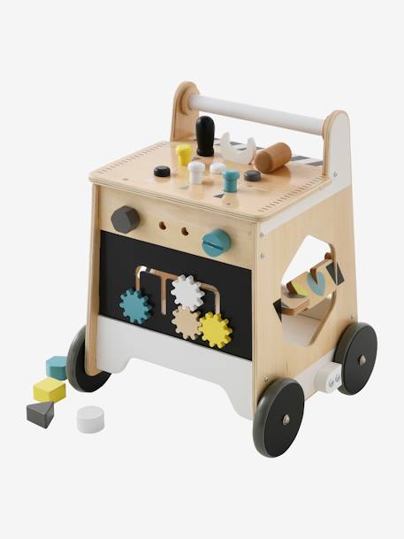 Chariot de marche bricolage en bois FSC® BEIGE 10 - vertbaudet enfant 