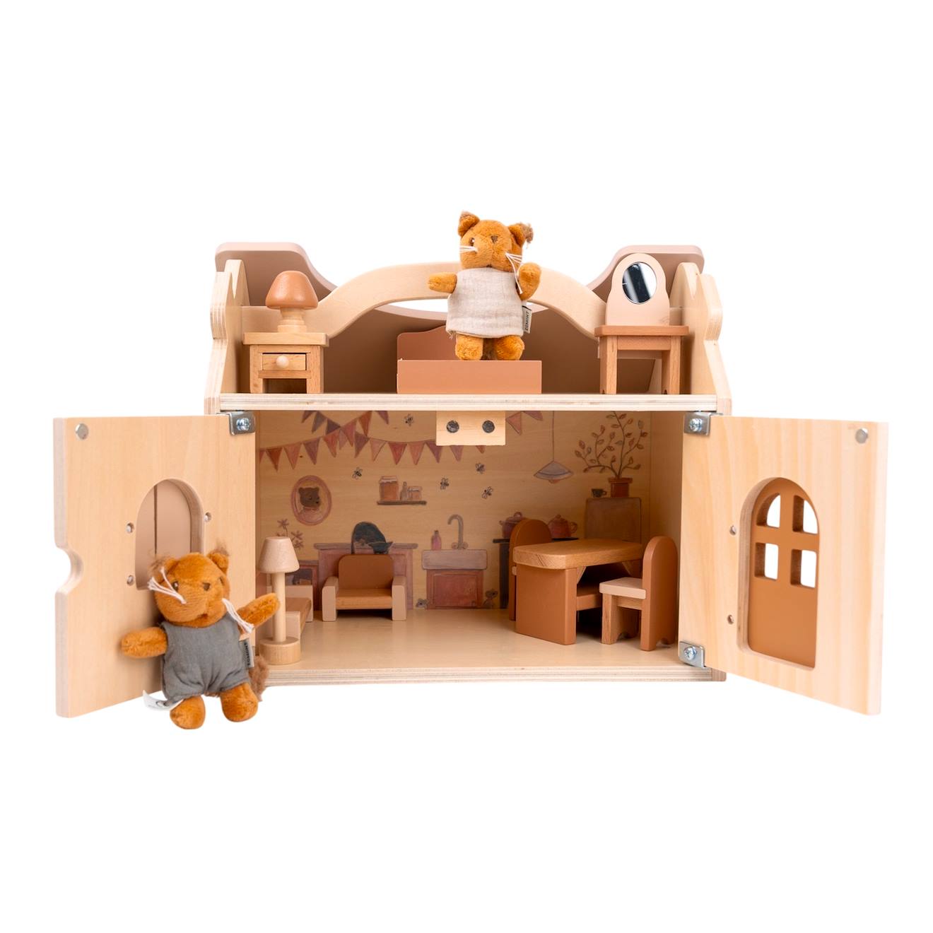 La Maison De Poupées Aux Écureuils Beige