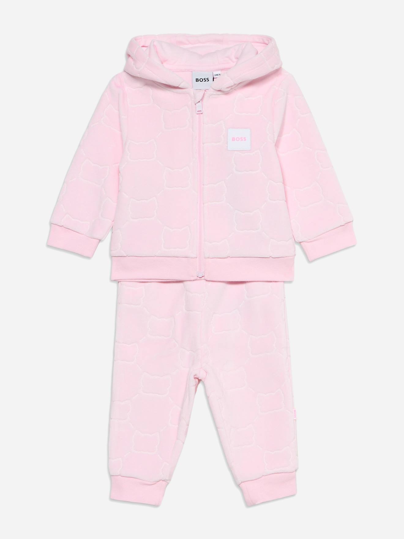 Ensemble Fille 2 Pièces Gilet À Capuche Et Bas Rose Clair Ensemble Fille 2 Pièces Gilet À Capuche Et Bas Rose Clair