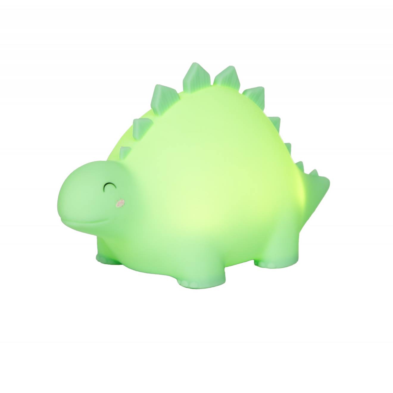 Veilleuse Dino En Silicone Rechargeable Usb Vert