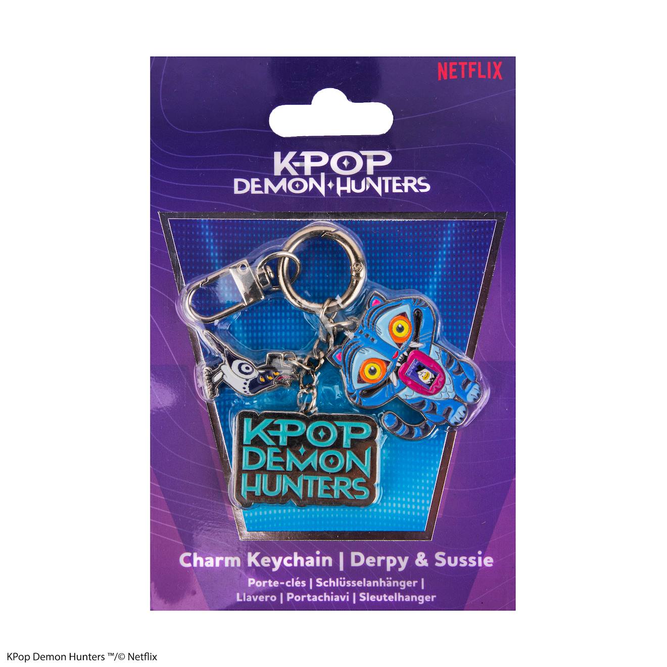 Porte-clés À Charms Derpy & Sussie - Kpop Demon Hunters Argent