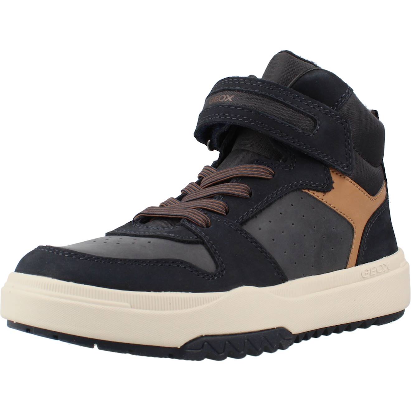 Bottines Enfant Garçon En Textile Bleu Cf46n