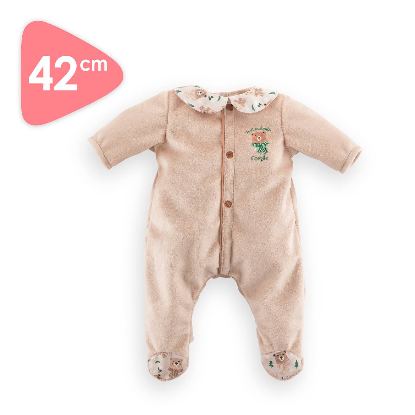 Pyjama Forêt Enchantée Pour Poupon 42 Cm Multicolore