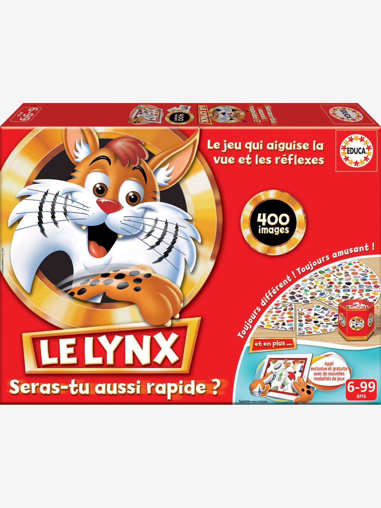 Jeu de société Le Lynx 400 images EDUCA rouge