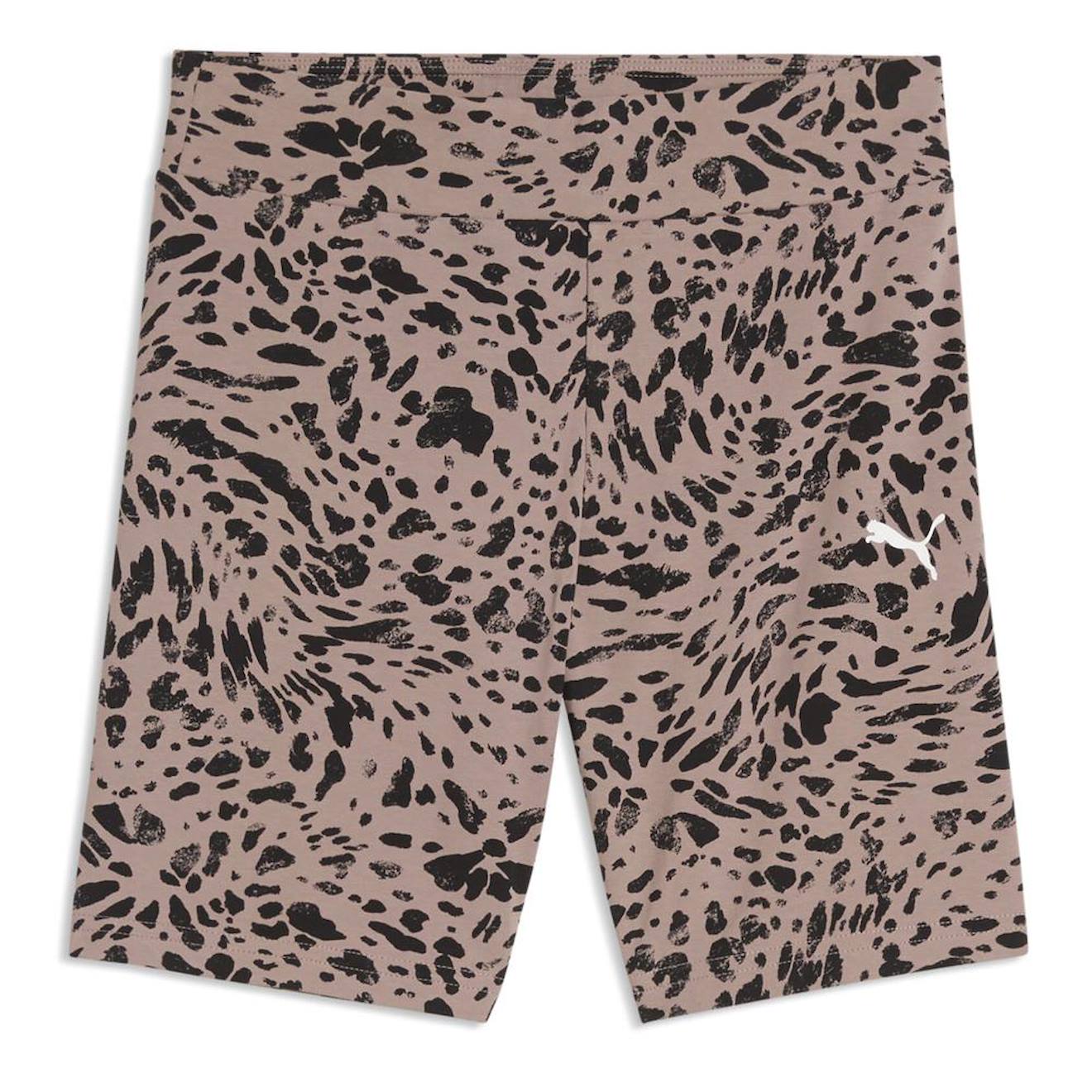 Short Fille Ess Graphic Animal Beige
