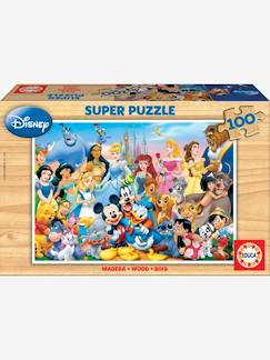Jouet-Jeux éducatifs-Puzzle bois 100 pièces Le monde merveilleux de Disney® EDUCA