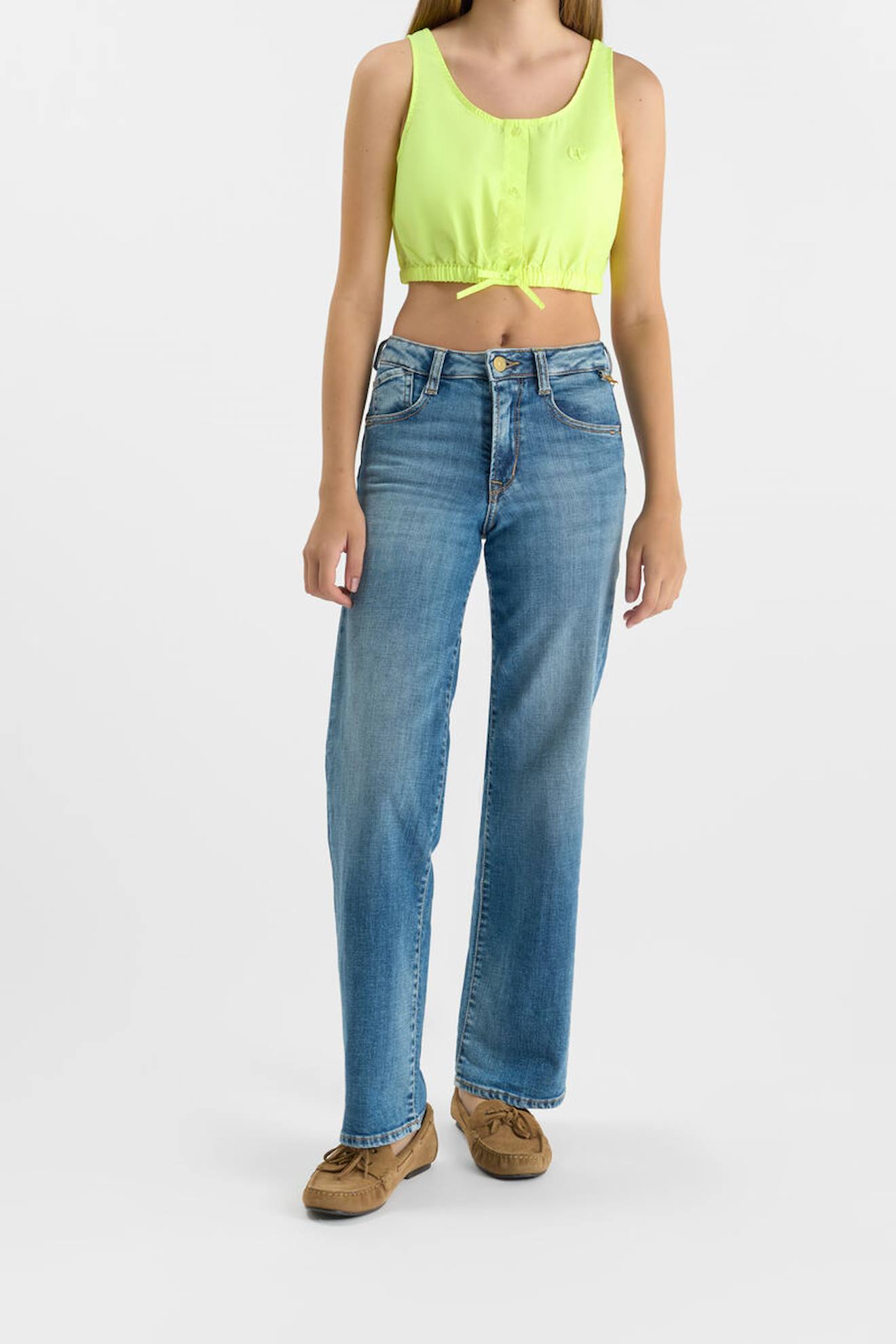 Jeans Loose, Large 22, Longueur 34 Blue