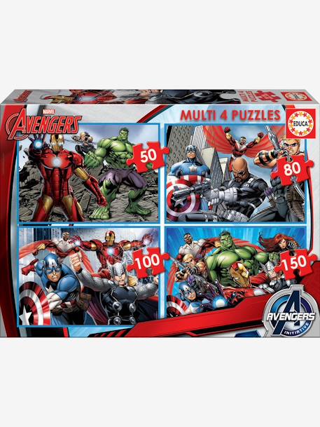 Lot de 4 puzzles progressifs 50 à 150 pièces Multi 4 Marvel® Avengers EDUCA BUNT 1 - vertbaudet enfant 
