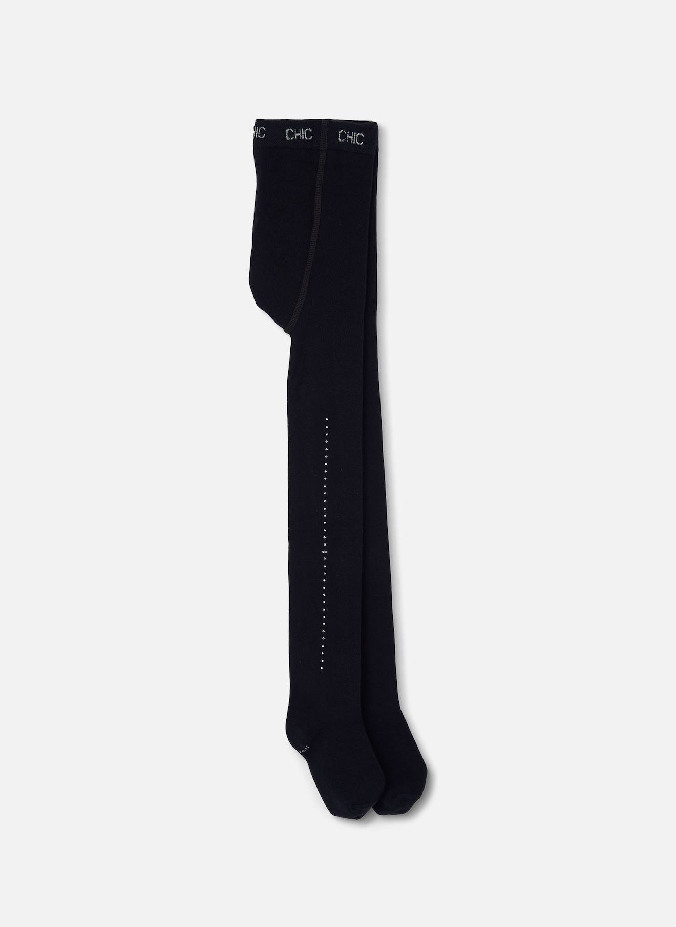 Collants Fille Avec Strass Noir