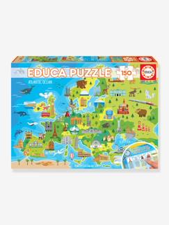 Jouet-Jeux éducatifs-Puzzles-Puzzle 150 pièces Carte d’Europe EDUCA