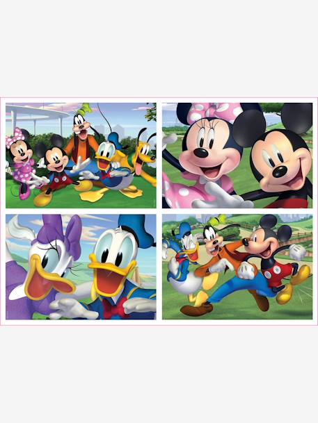 Lot de 4 puzzles progressifs 20 à 80 pièces Multi 4 Junior Disney® Mickey & friends EDUCA blanc 2 - vertbaudet enfant 