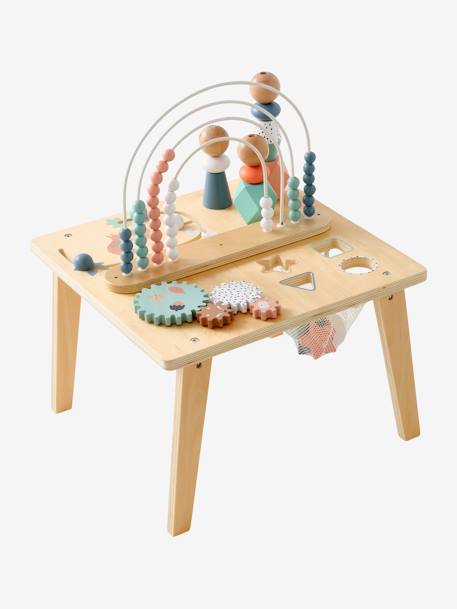 Table d'activités Arc-en-ciel en bois FSC® multicolore 4 - vertbaudet enfant 