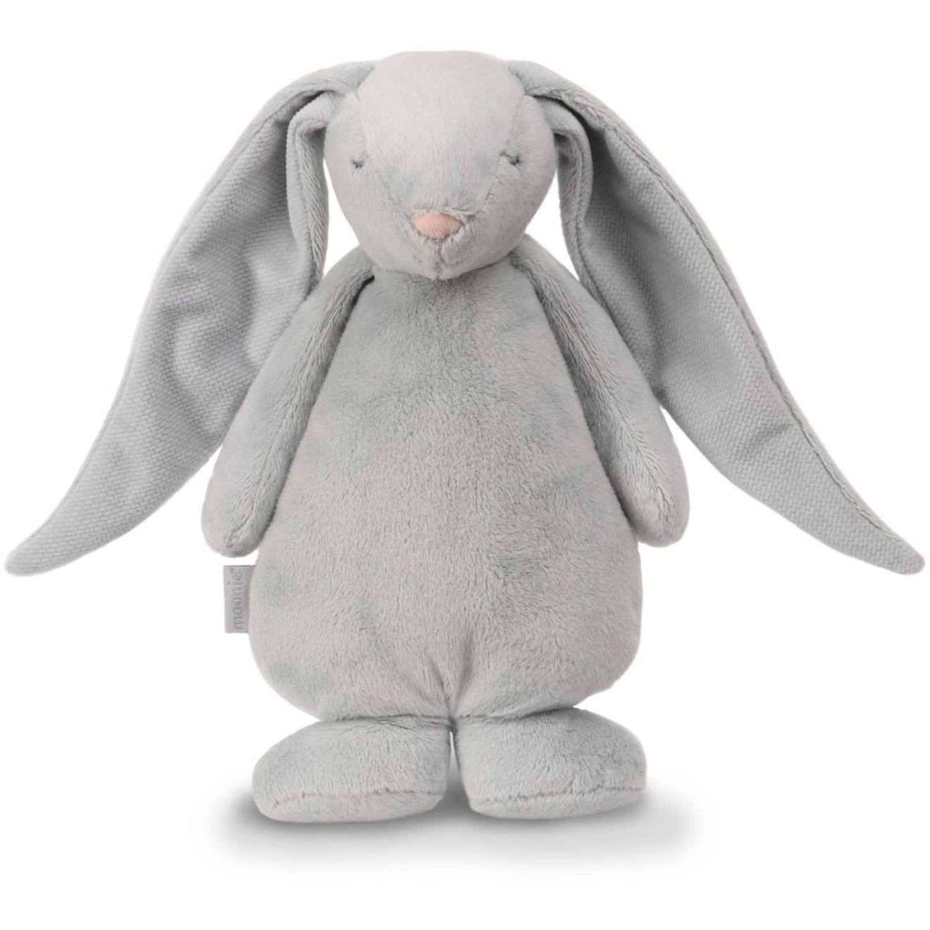 Peluche Veilleuse Musicale Lapin Gris