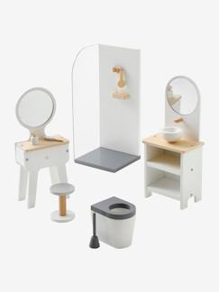 Jouet-Jeux d'imagination-Mobilier de salle de bain pour poupée mannequin en bois FSC®