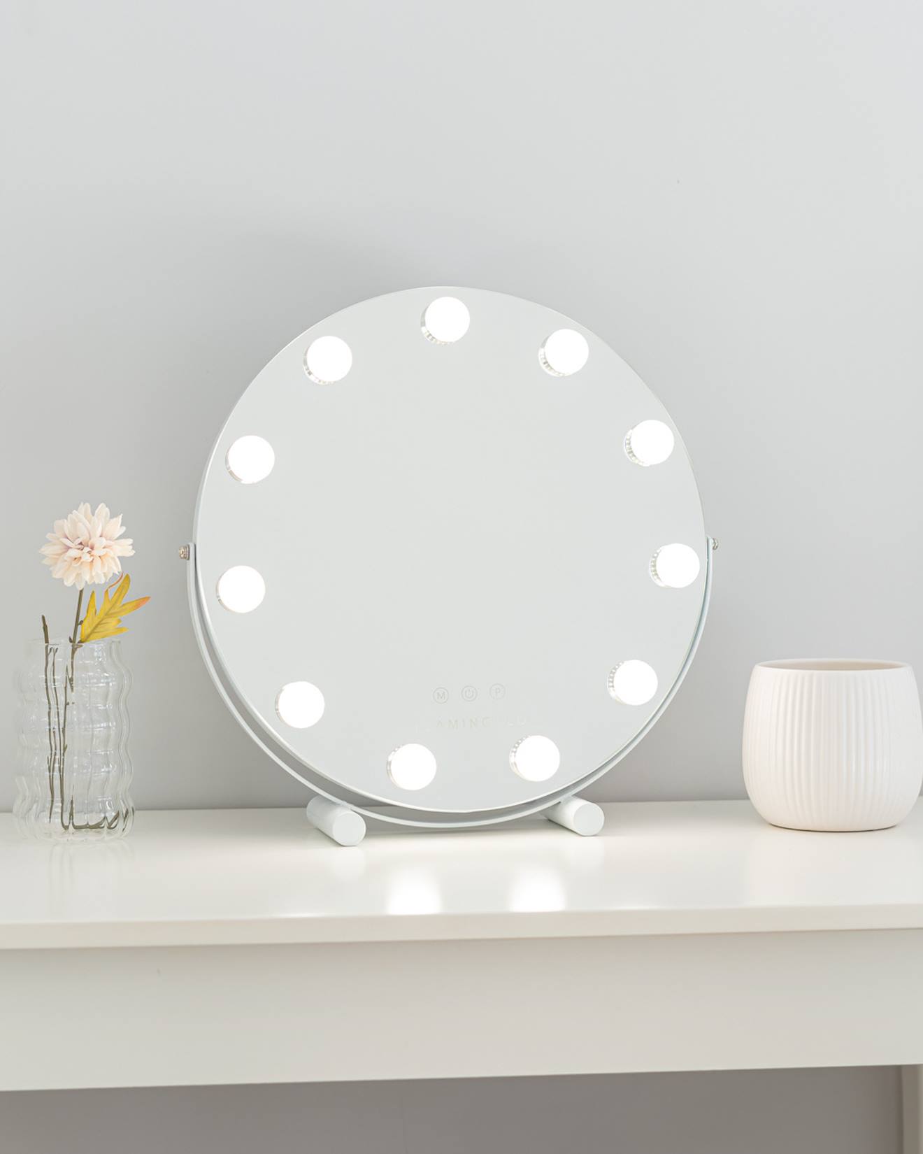 Miroir Coiffeuse 11 Led Intensité Réglable Blanc
