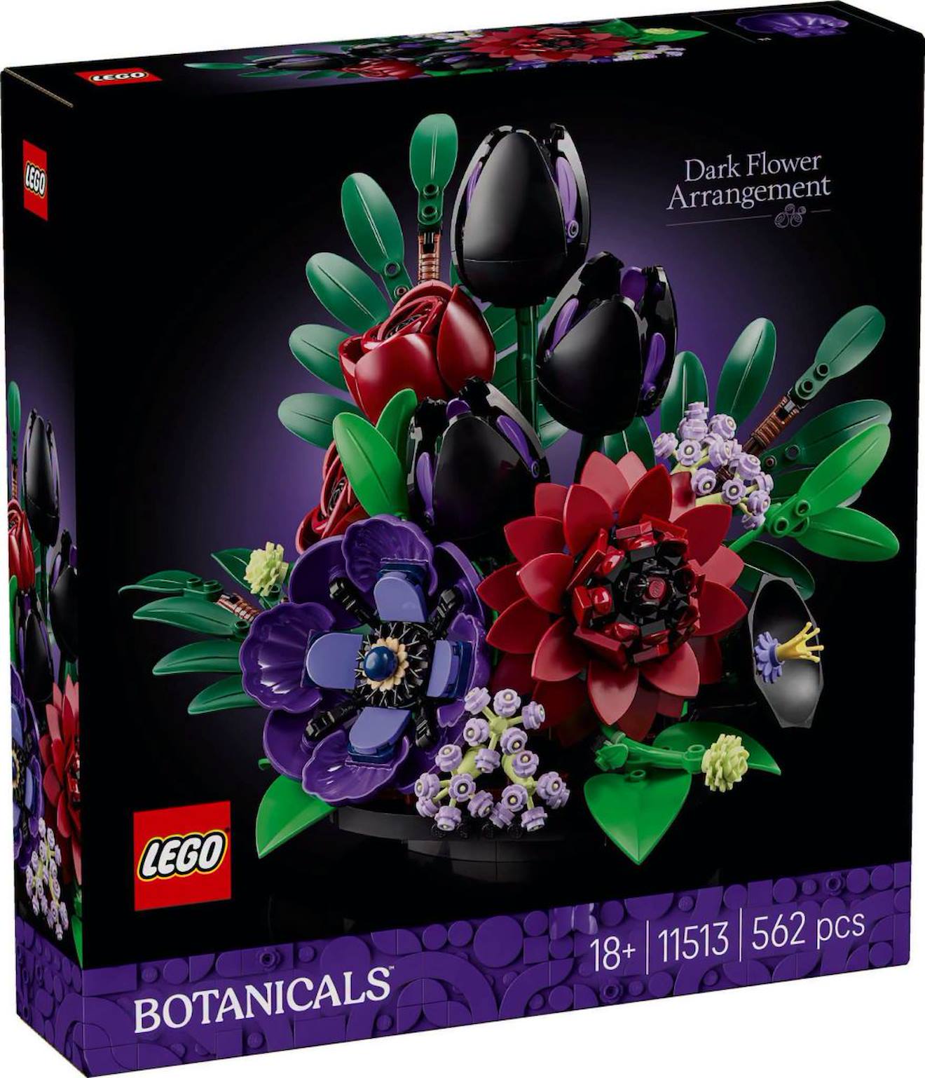 Lego Botanicals 11513 La Composition Florale Sombre Multicolore