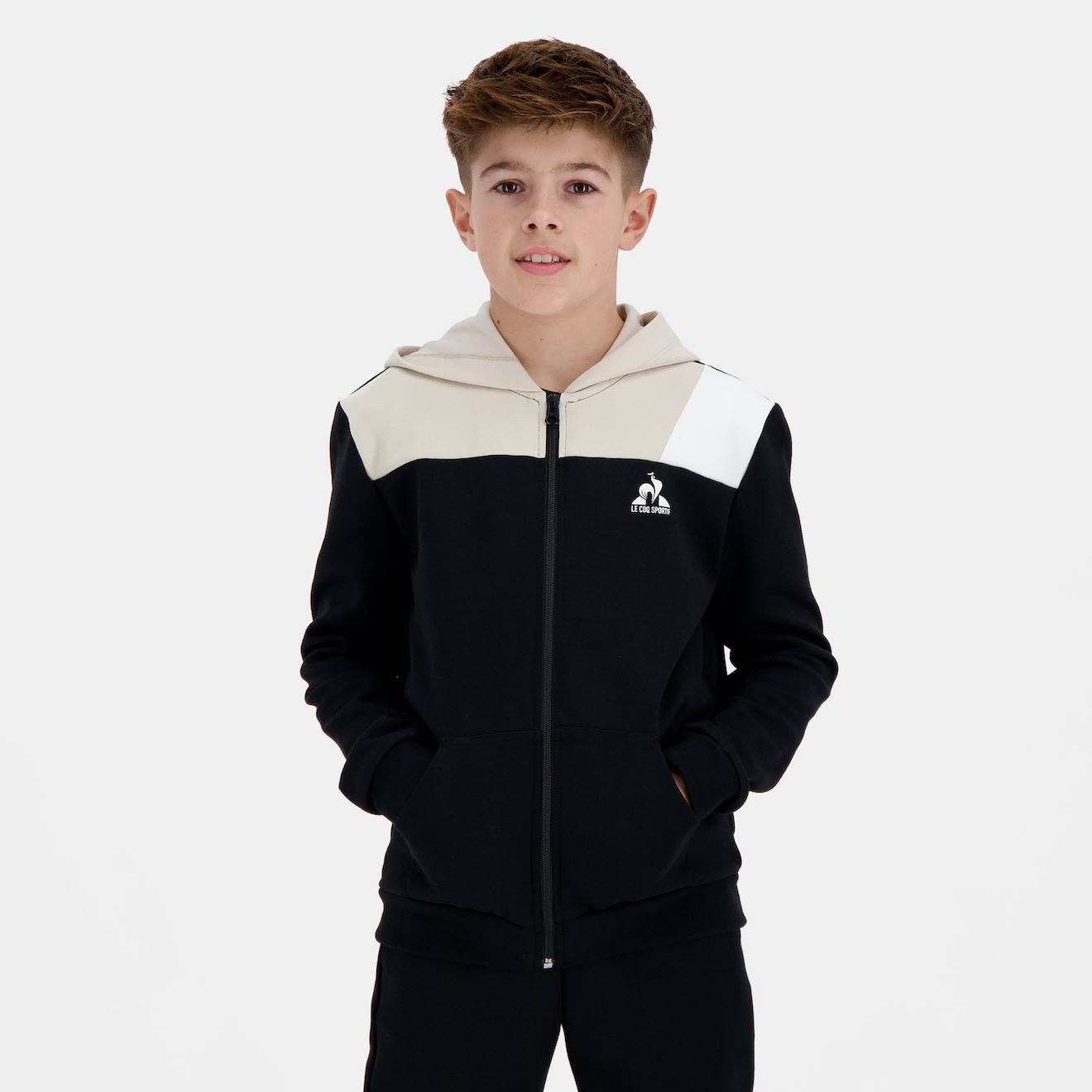 Sweat Zippé À Capuche Essentiels Noir Sweat Zippé À Capuche Essentiels Noir