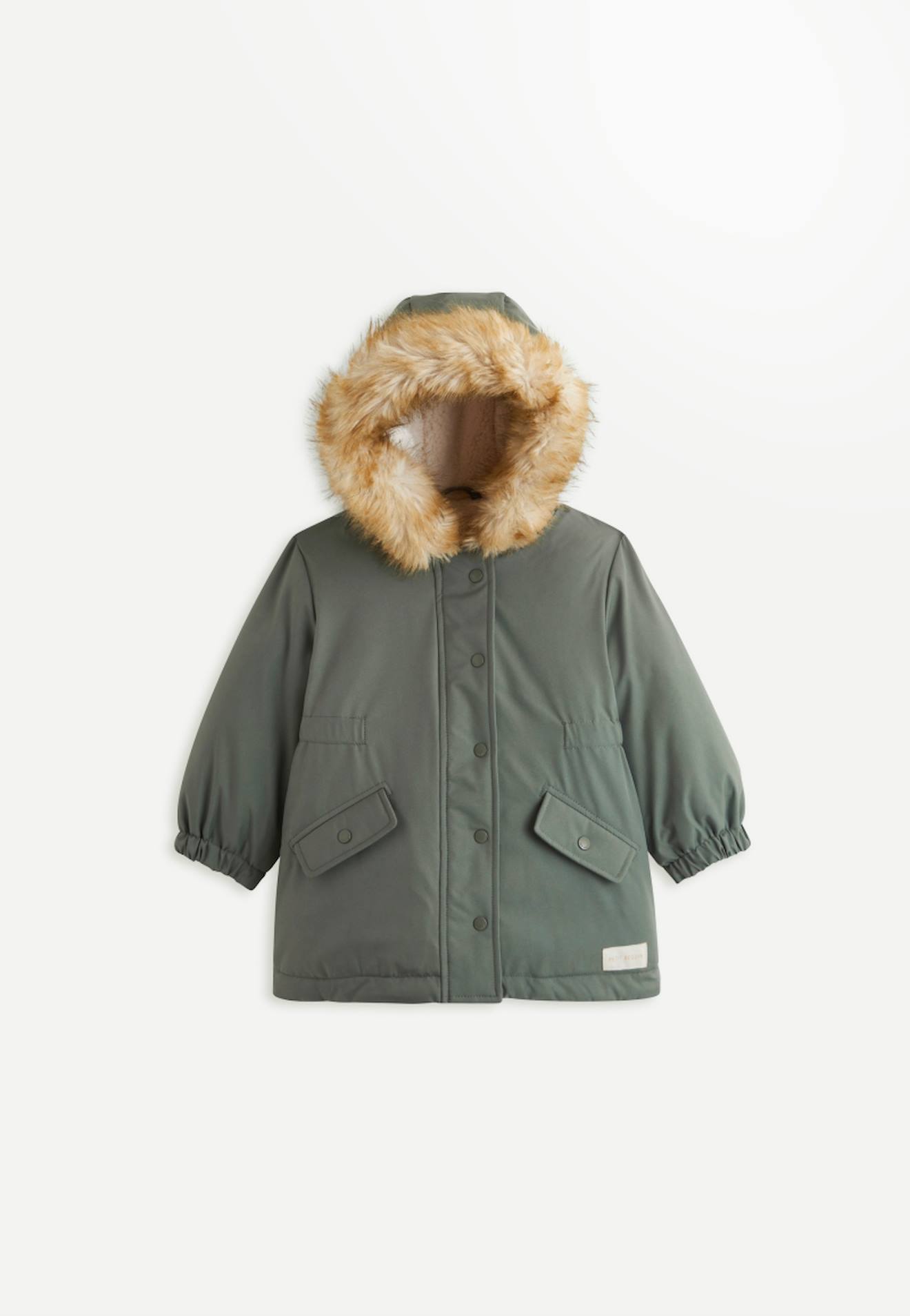 Parka Enfant Imperméable Doublé Sherpa Emma Kaki Parka Enfant Imperméable Doublé Sherpa Emma Kaki