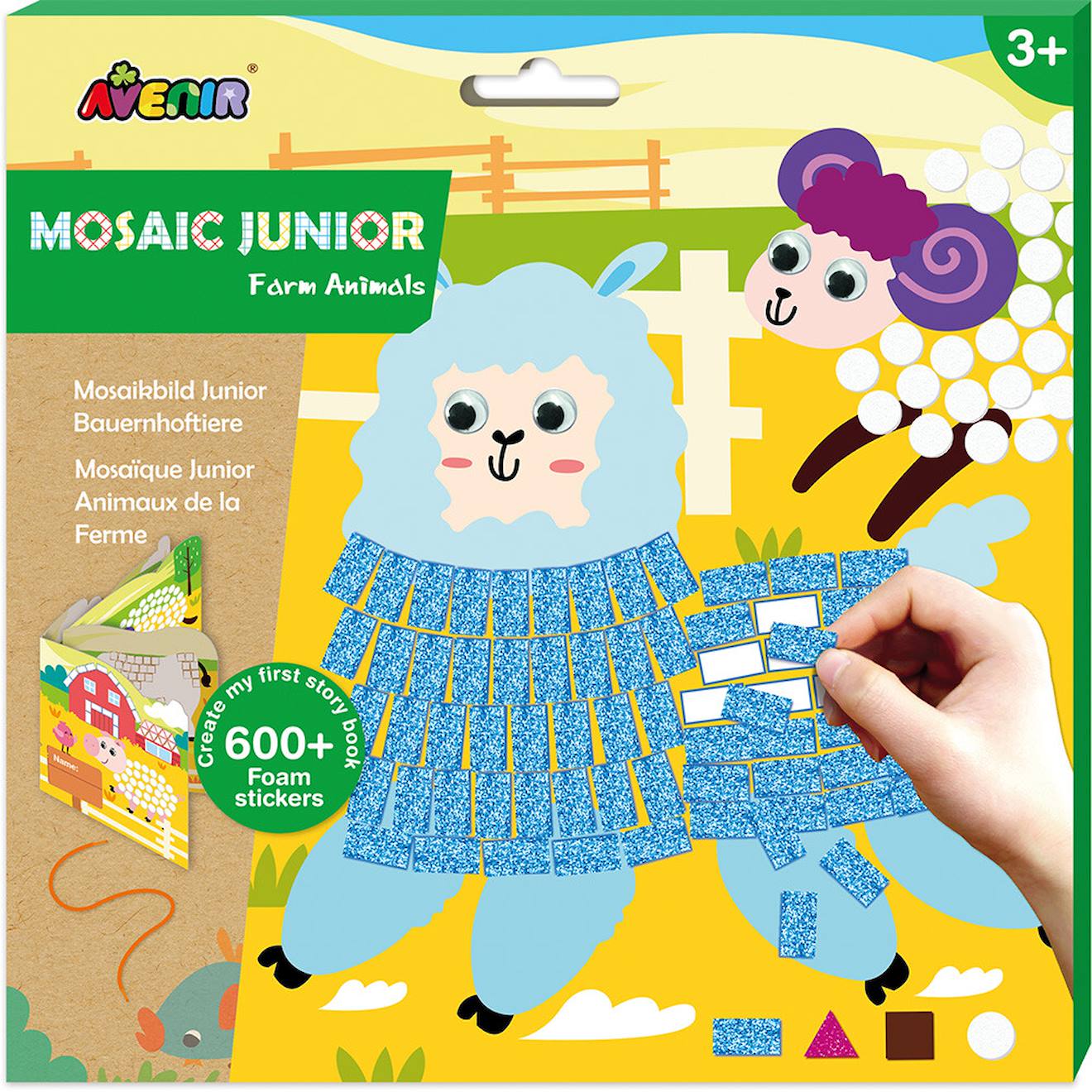Mosaïque Junior - Animaux De La Ferme Blue
