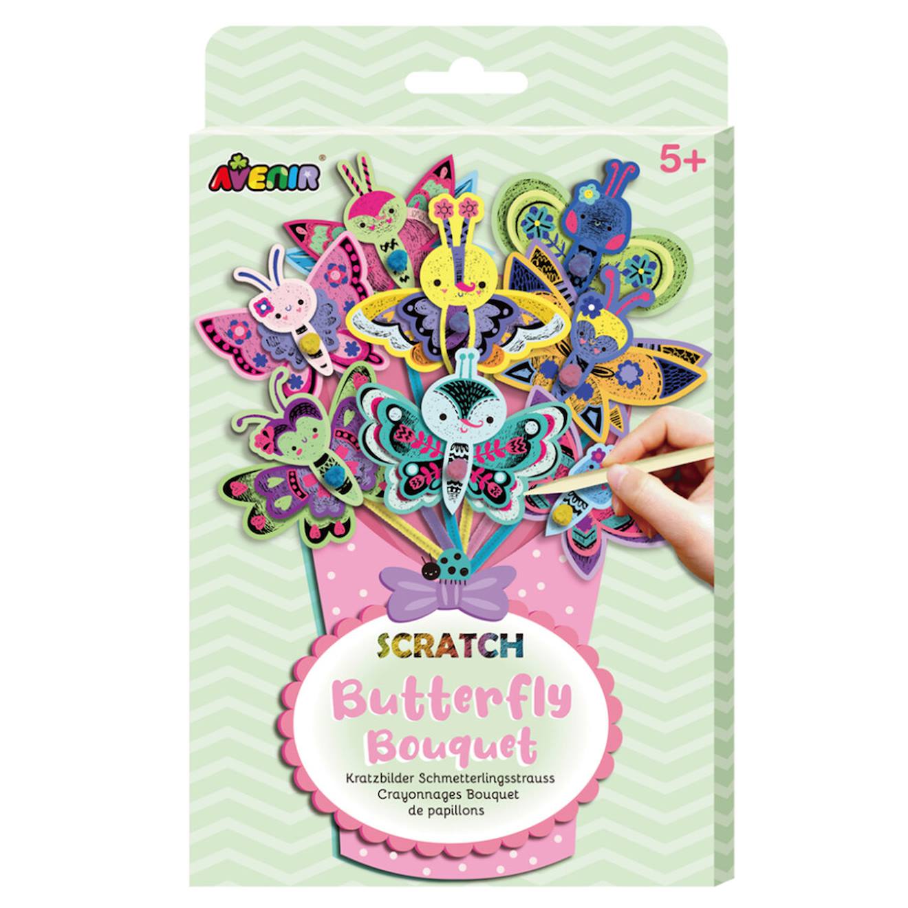 Bouquet À Gratter - Papillon Multicolor