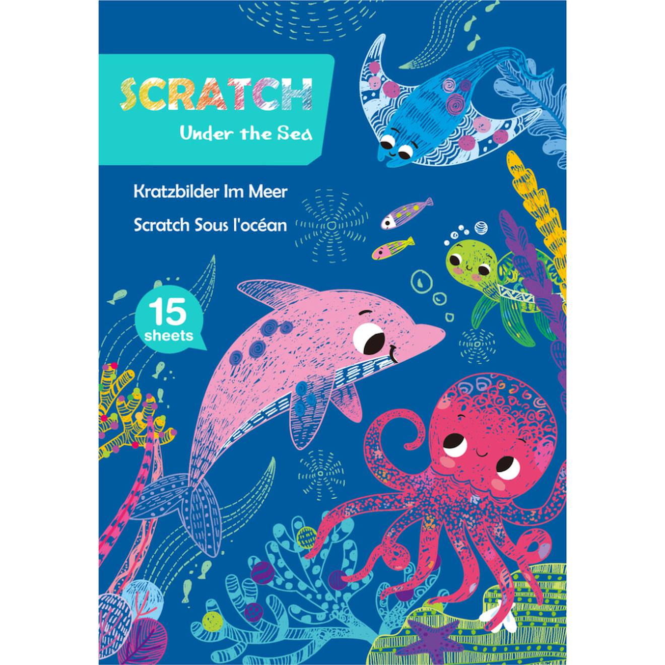 Art Book A5 - La Vie Marine 15 Pages Multicolor