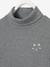 T-shirt col roulé Basics fille motif chat irisé poitrine gris chiné 4 - vertbaudet enfant 