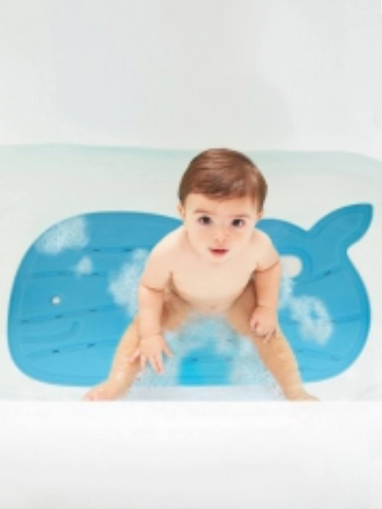 Tapis de bain baleine Moby bleu (Skip Hop) - Couverture