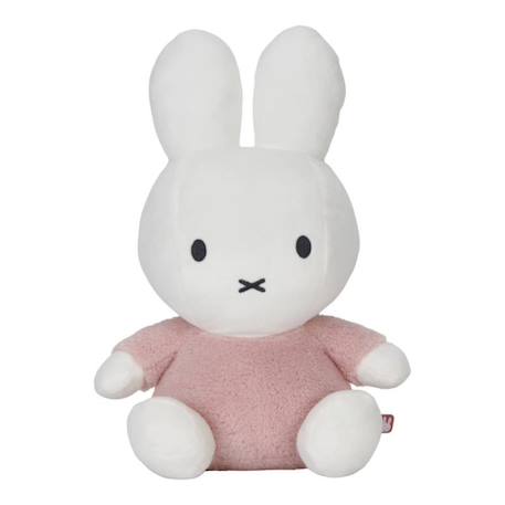 Miffy - Peluche Miffy - Fluffy - 35 Cm Rose Et Blanc