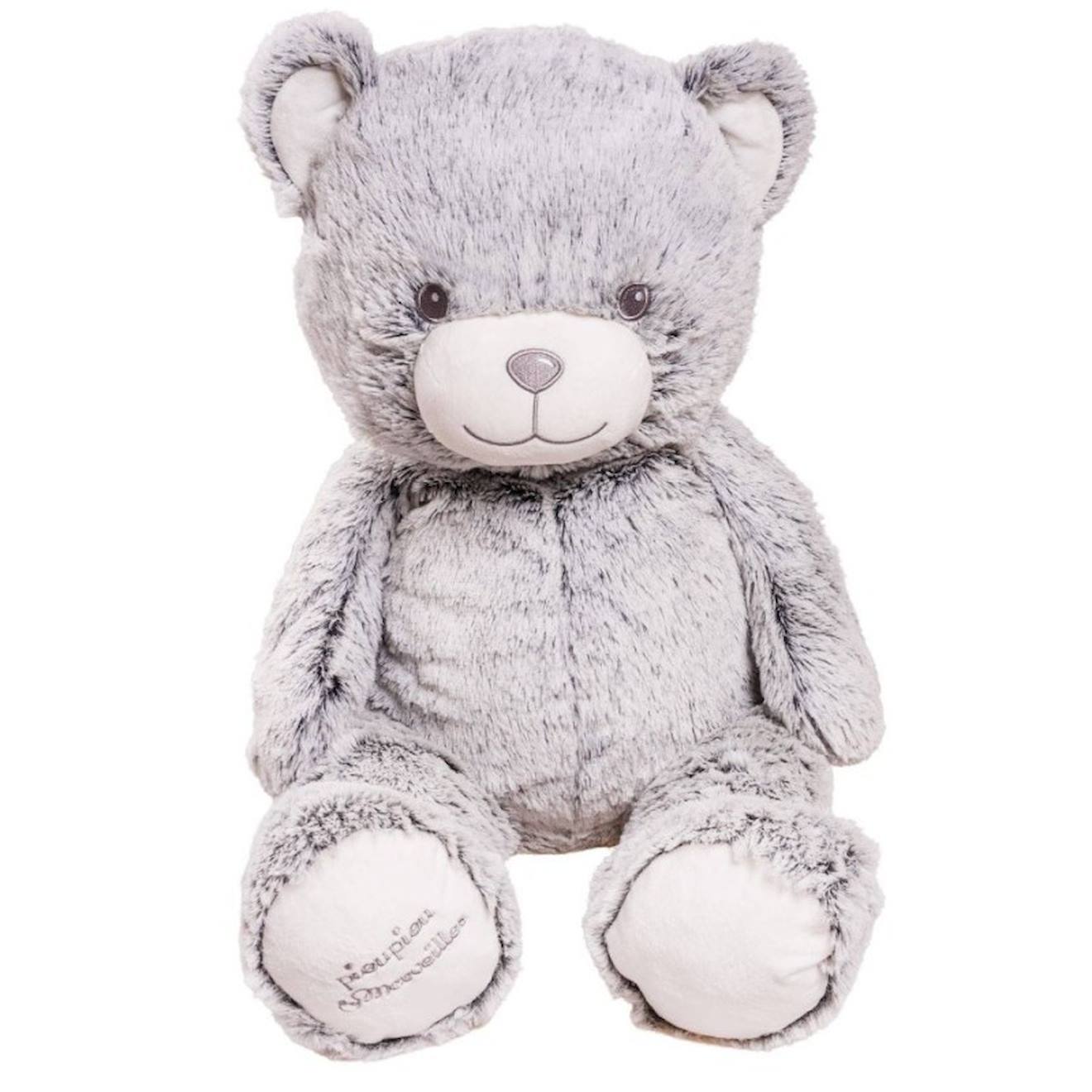 Peluche Géante Ours Gaston Gris - Made In France Gris