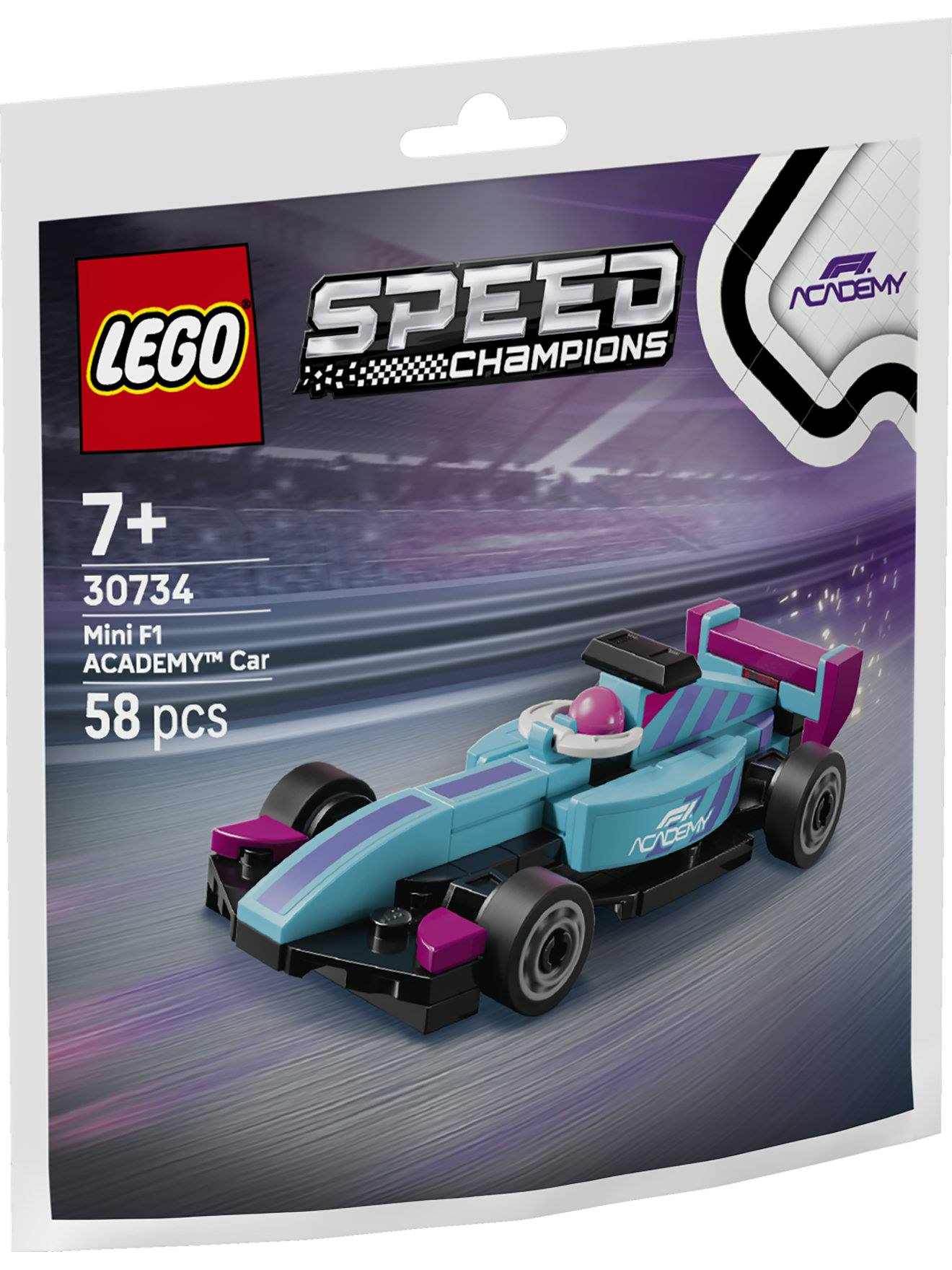 Lego Speed Champions 30734 Voiture Miniature F1 Academy Multicolore