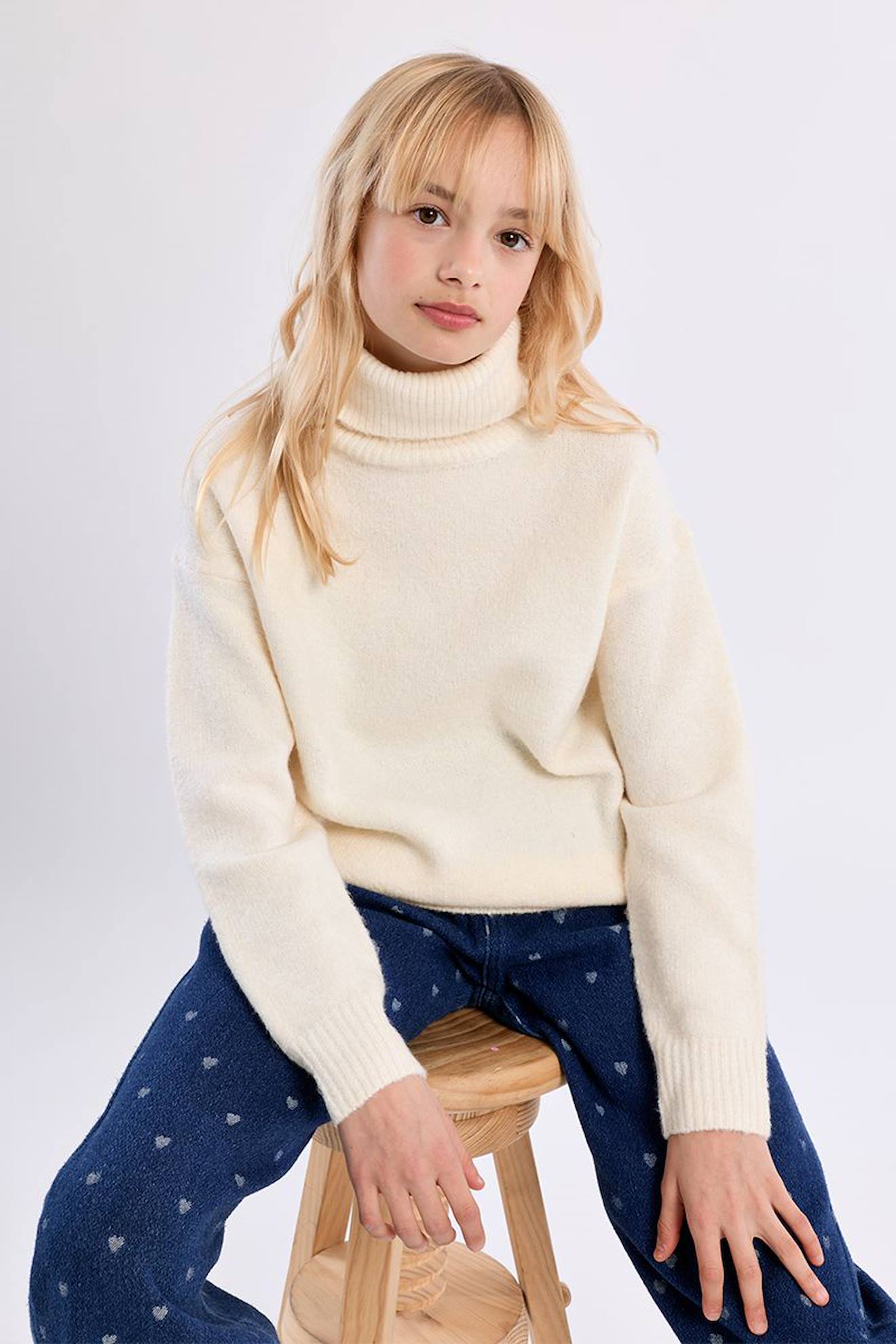 Pull Oversize, Col Roulé Offwhite Pull Oversize, Col Roulé Offwhite