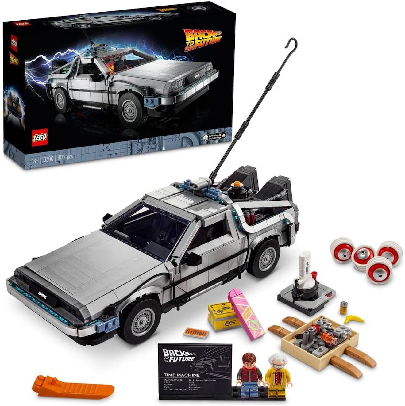 Lego Icons 10300 La Machine À Remonter Le Temps De Retour Vers Le Futur Multicolore