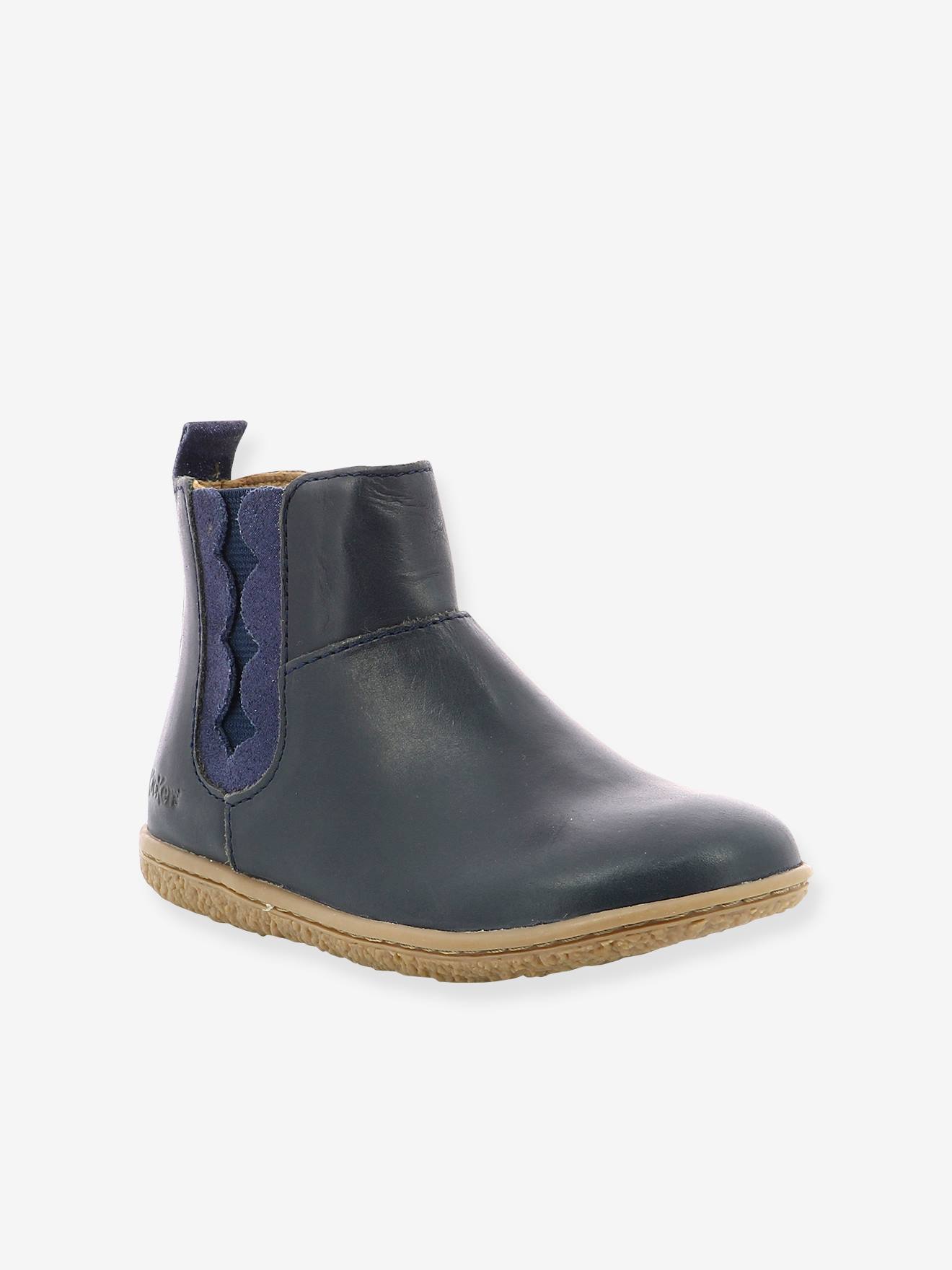 Boots fille Vetudi marine métallisé Boots fille Vetudi marine métallisé