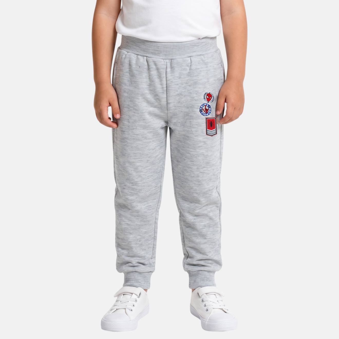 Pantalon De Jogging Garçon Spiderman Gris Clair