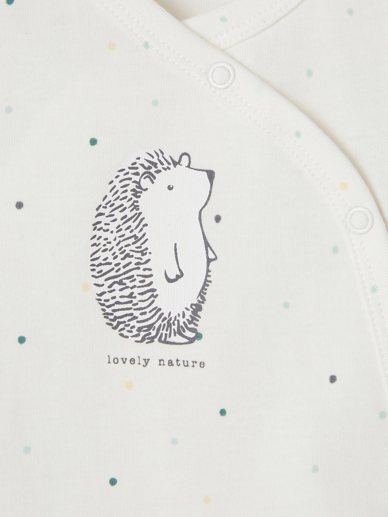 Brassiere Bebe Naissance En Coton Bio Oeko Tex Ivoire Imprime Vertbaudet