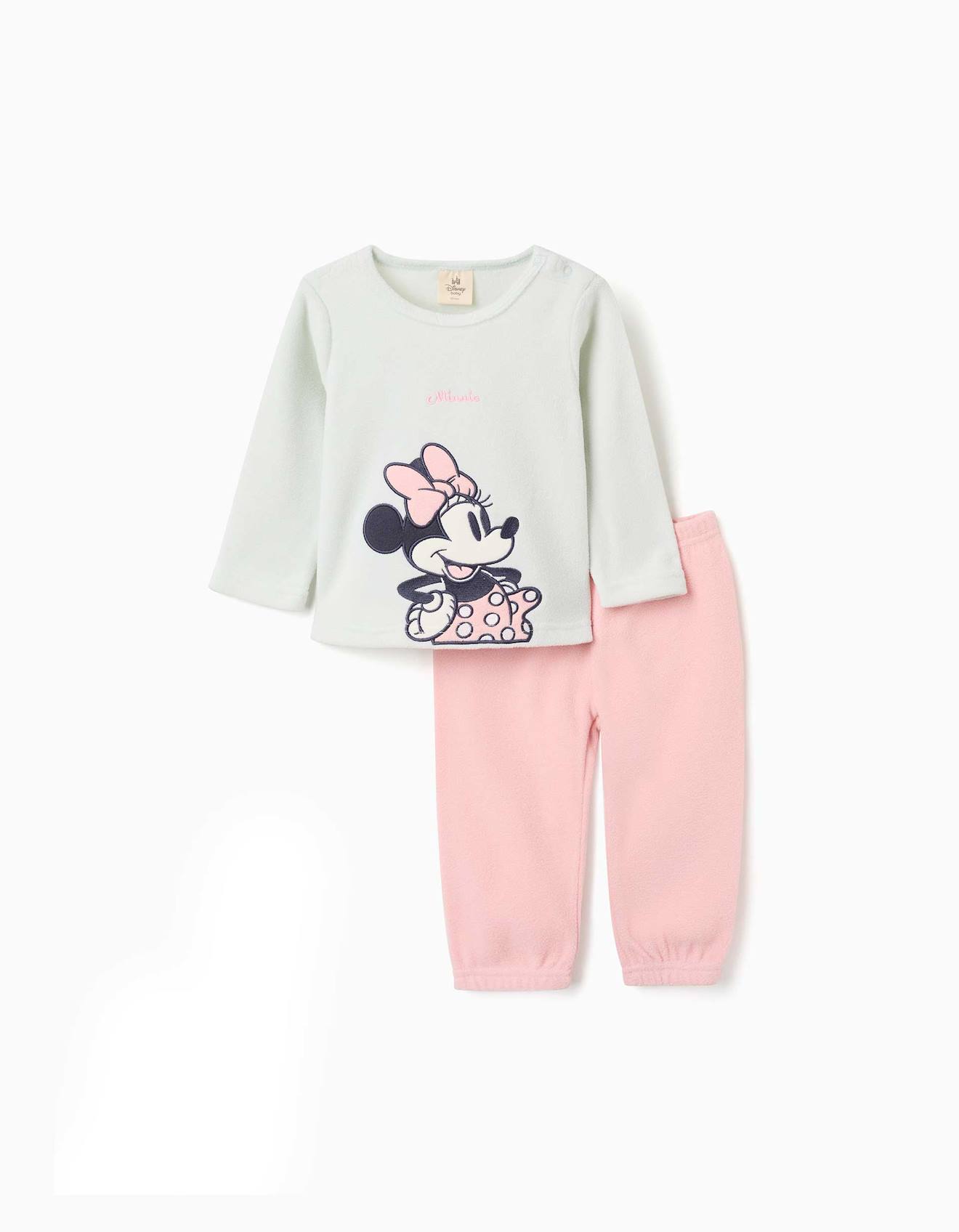 Pyjama En Polaire Avec Minnie Vert