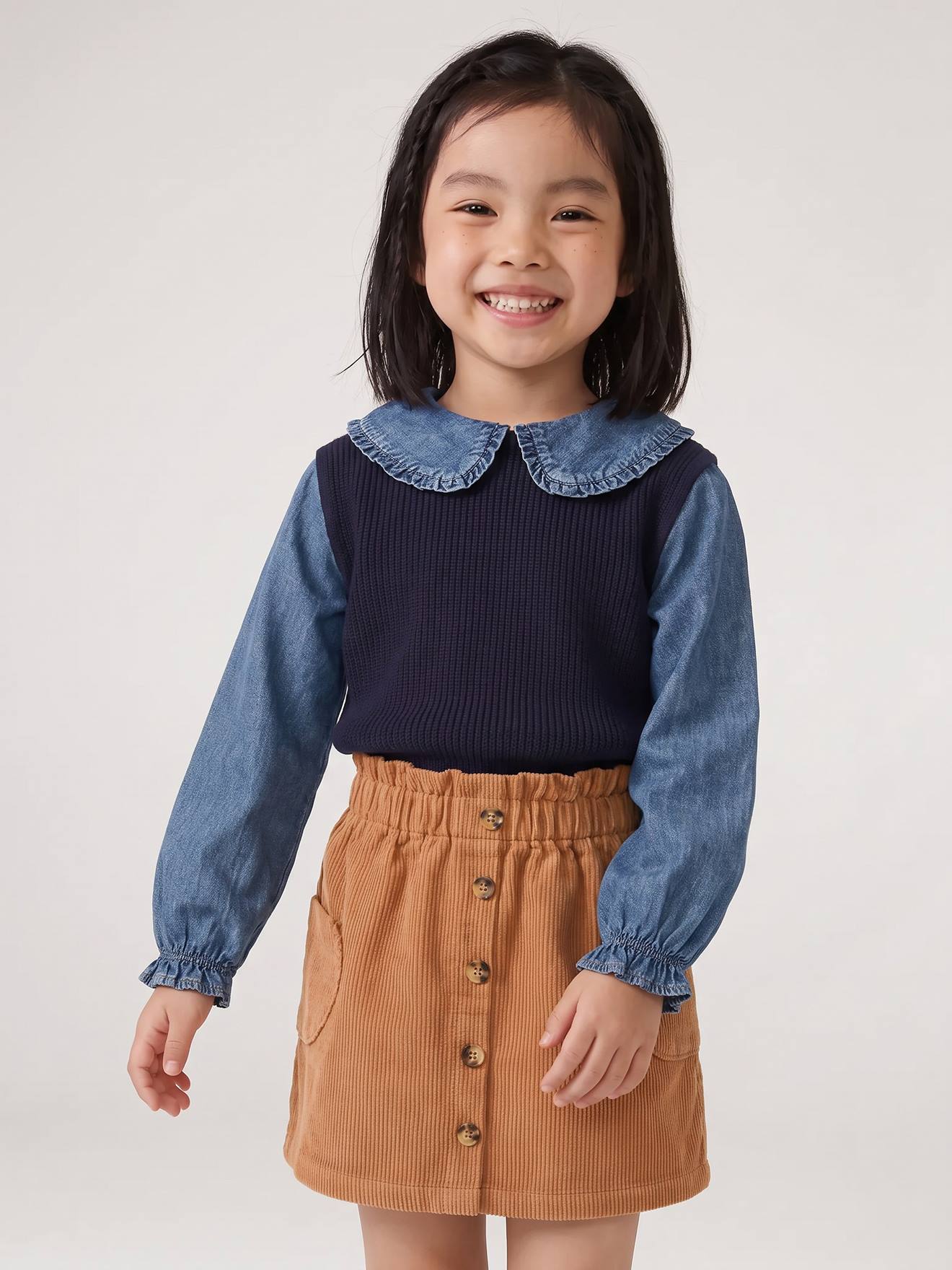 Pull col claudine marine