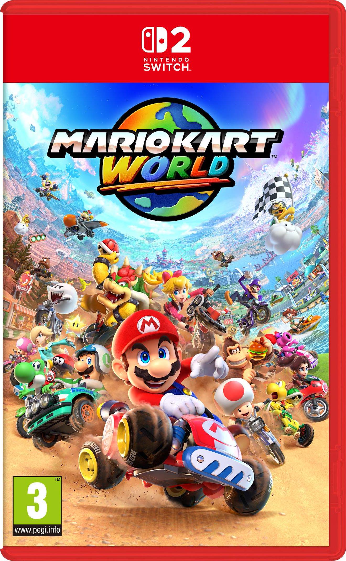 Mario Kart World - Jeu Vidéo Switch 2 Multicolore