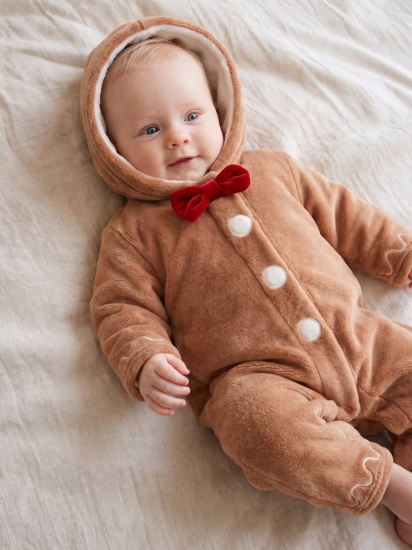 Surpyjama naissance mixte beige