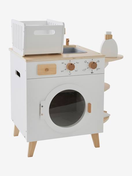 Machine à laver et à repasser en bois FSC® blanc 4 - vertbaudet enfant 