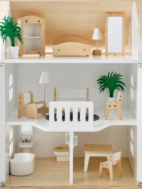 Maison romantique des amis des petits + mobilier en bois FSC® blanc 6 - vertbaudet enfant 