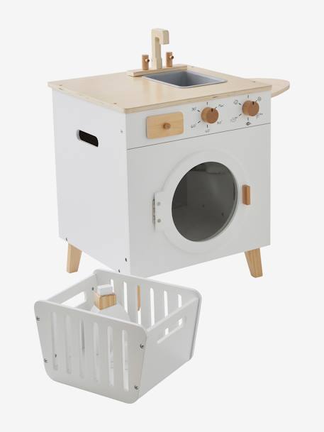 Machine à laver et à repasser en bois FSC® blanc 5 - vertbaudet enfant 