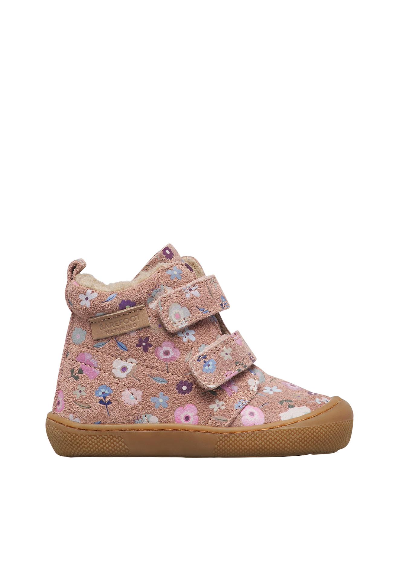 Bottes Barefoot Bébé Fille En Daim Wigghi À Scratch Rose-magnolia Bottes Barefoot Bébé Fille En Daim Wigghi À Scratch Rose-magnolia