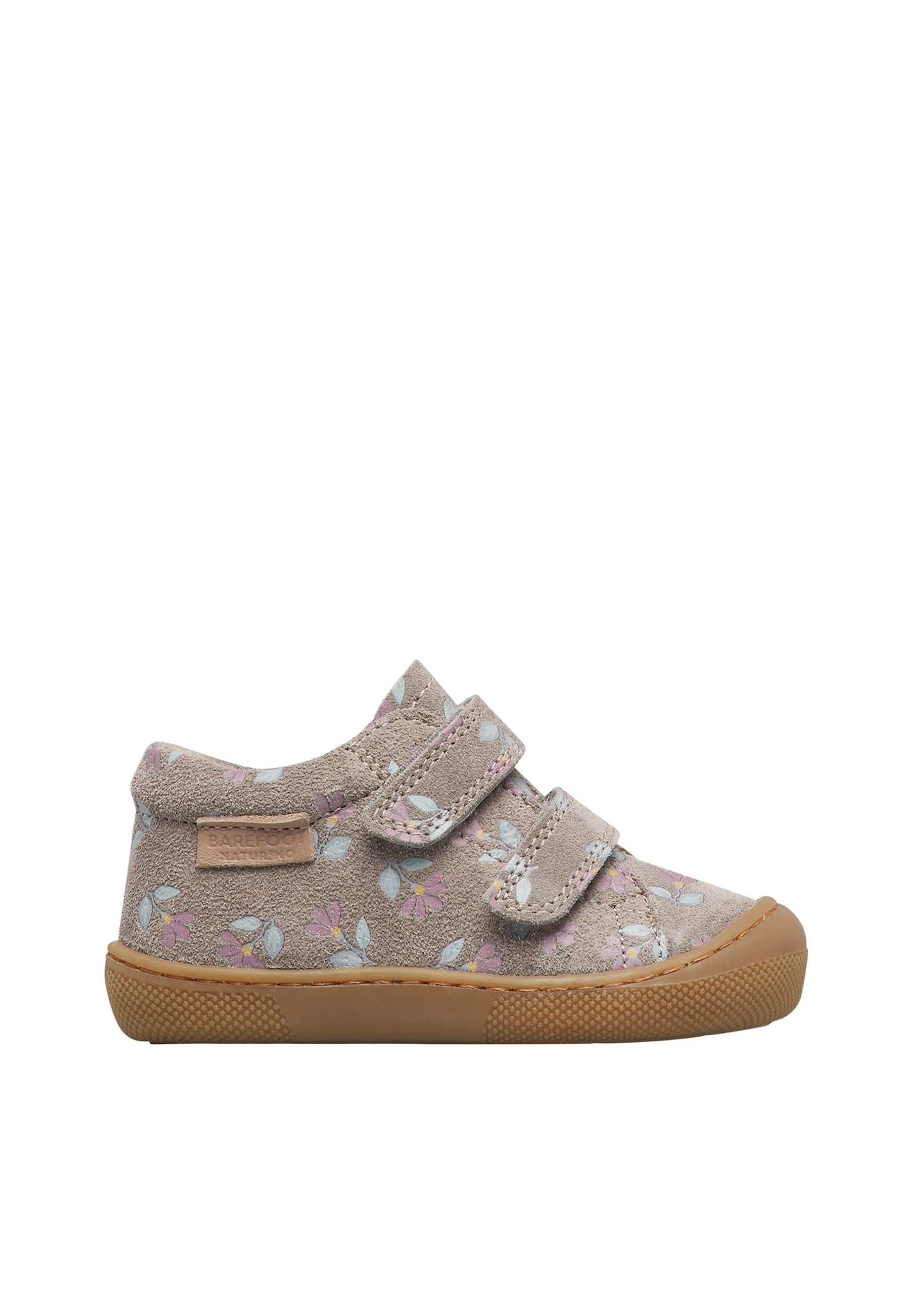 Chaussures Barefoot Fille En Daim Amur À Scratch Gris Foncé Chaussures Barefoot Fille En Daim Amur À Scratch Gris Foncé