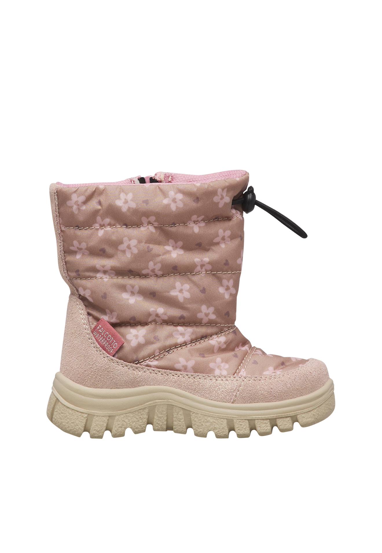 Bottes Bébé Fille En Daim Et Tissu Poznurr 3, Imperméables Rose