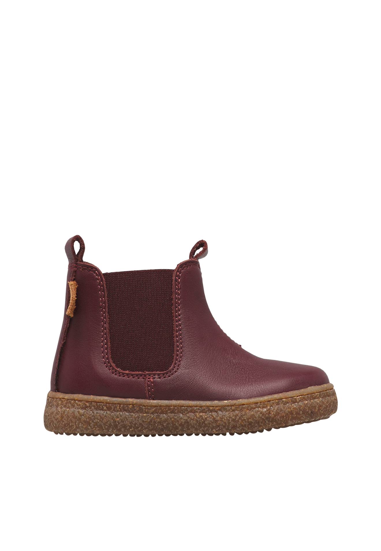 Bottines Chelsea Enfant En Cuir Figus Bordeaux-marron Bottines Chelsea Enfant En Cuir Figus Bordeaux-marron