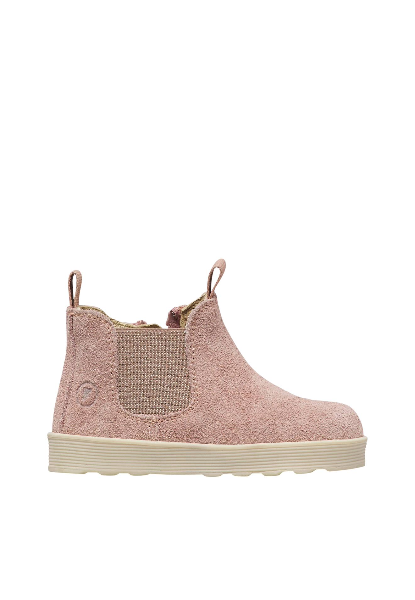 Bottines Bébé En Daim Tarbell À Zip Rose-blanc