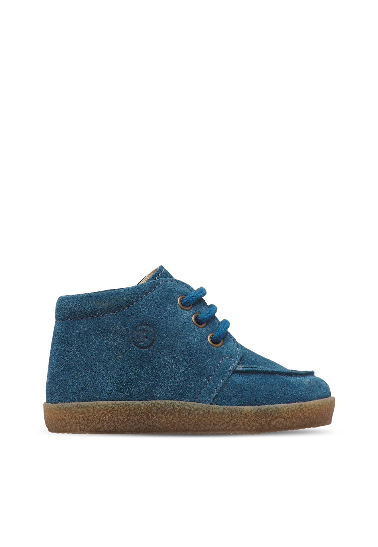 Baskets Bébé Garçon En Daim Ostrit Bleu-marron Baskets Bébé Garçon En Daim Ostrit Bleu-marron